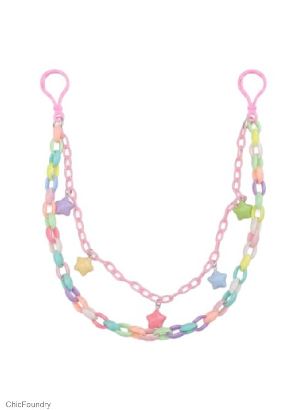 Acrylic Star Chain Belt Charm Harajuku Decora Bag Accessory